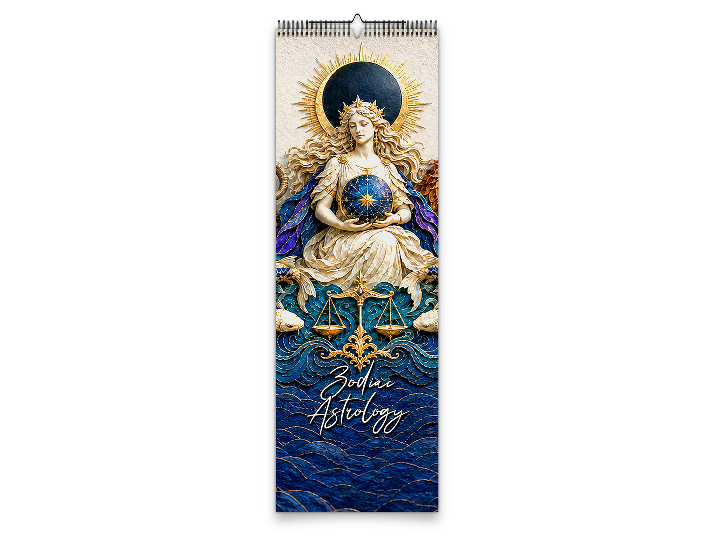 Zodiac Astrology 2027 wall calendar slim calendar cover view