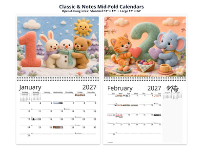 My Counting Adventure by Kaleidoscope Artisan - Playful Learning with Holidays 2027 wall calendar classic and notes mid-fold calendar pages