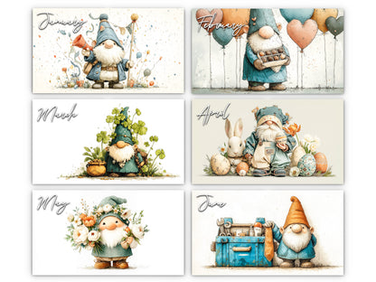 2026 Gnome Holidays Wall Calendar by Kaleidoscope Artisan – Joy & Magic with Holidays
