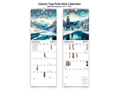 Alaska Embrace 2027 wall calendar classic top-fold slim calendar pages