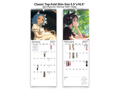 2027 Anime Life Wall Calendar by Kaleidoscope Artisan – A Year of Captivating Anime Art with Holidays