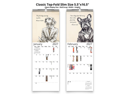 2027 Canine Counsel Wall Calendar by Kaleidoscope Artisan – Wisdom in Fur with Holidays