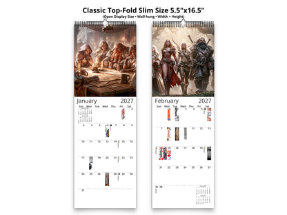 2027 The Fellowship Wall Calendar by Kaleidoscope Artisan – Grand Adventure with Holidays