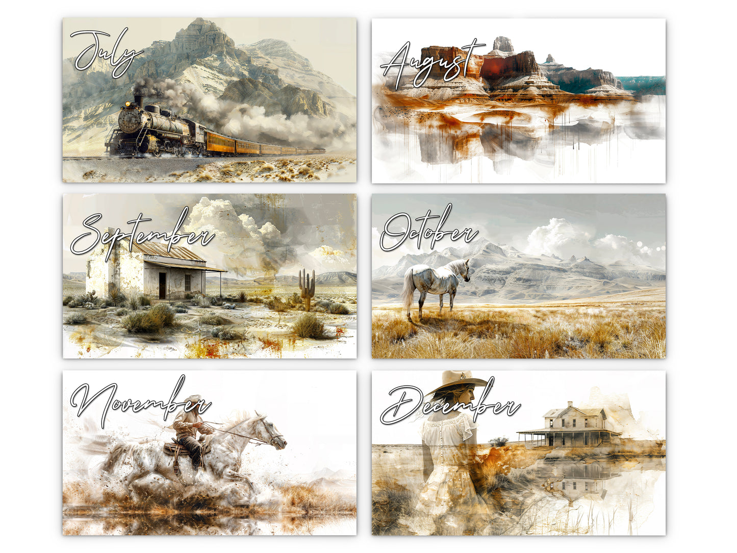 2027 Wild Frontier Wall Calendar by Kaleidoscope Artisan – Untamed Beauty with Holidays