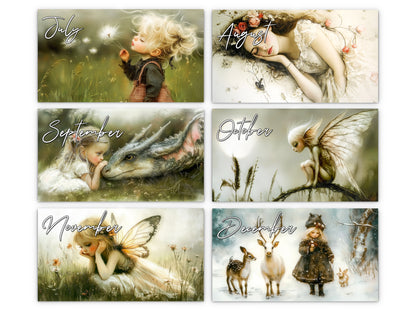 2027 Dreamlight Wall Calendar by Kaleidoscope Artisan – Whispers of Enchantment with Holidays