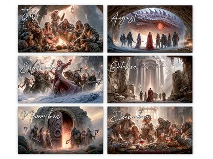 2027 The Fellowship Wall Calendar by Kaleidoscope Artisan – Grand Adventure with Holidays