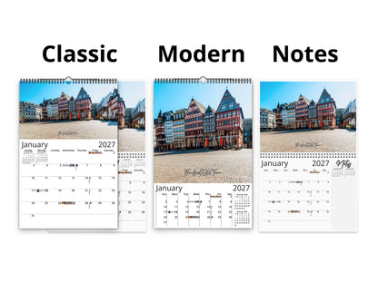 Germany Vistas Photography 2027 wall calendar calendar layout comparison