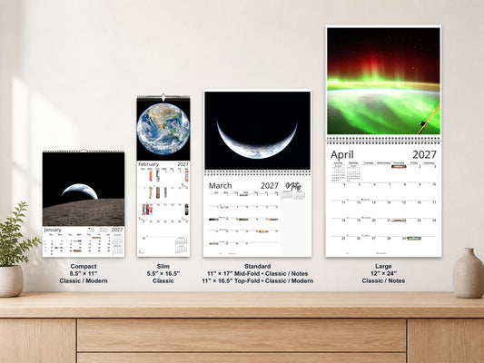 Earth Vistas Photography 2027 wall calendar complete size range environment display