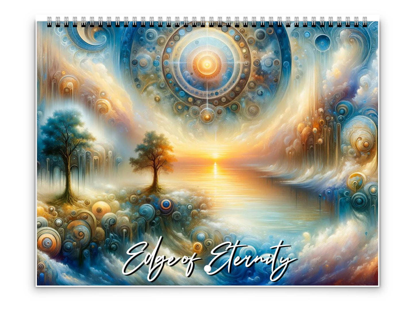2026 Edge of Eternity Wall Calendar by Kaleidoscope Artisan – Celestial Dreams with Holidays