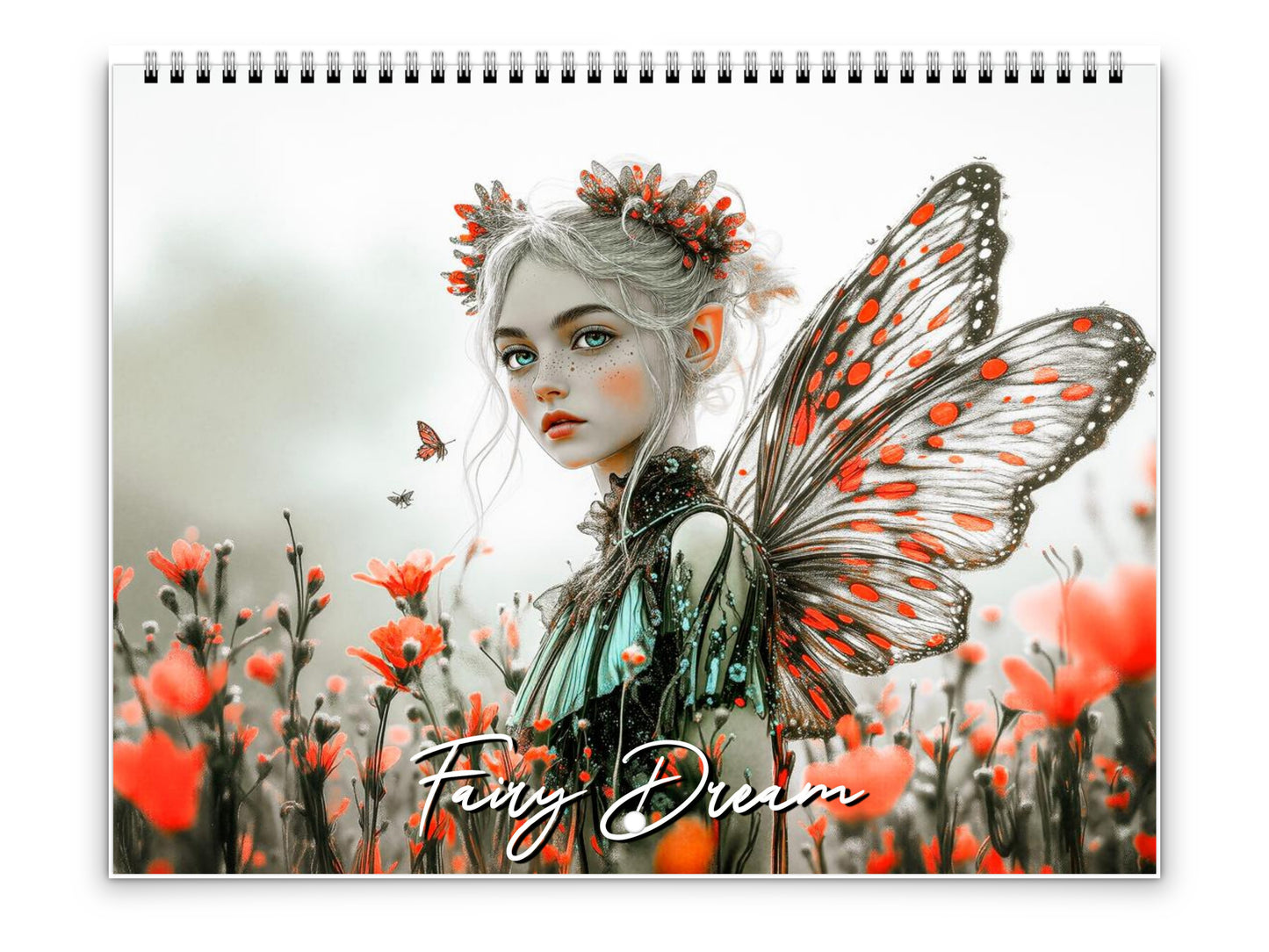 2026 Fairy Dream Wall Calendar by Kaleidoscope Artisan – Enchanting Fantasy Fairies with Holidays