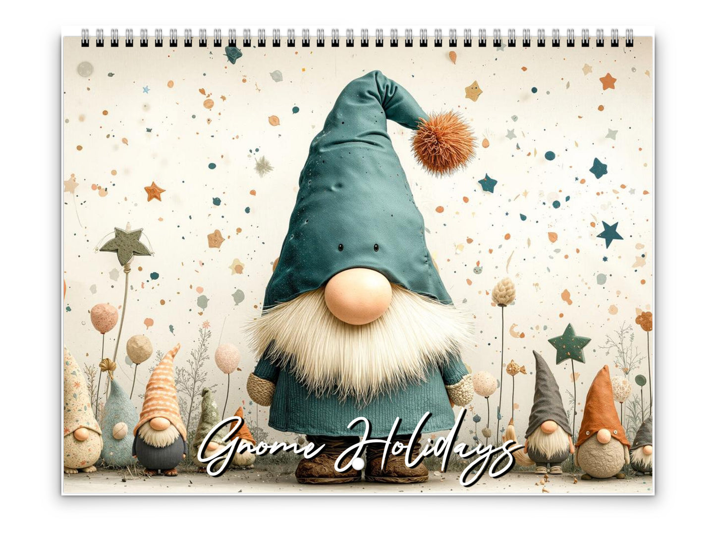 2026 Gnome Holidays Wall Calendar by Kaleidoscope Artisan – Joy & Magic with Holidays
