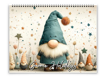2026 Gnome Holidays Wall Calendar by Kaleidoscope Artisan – Joy & Magic with Holidays