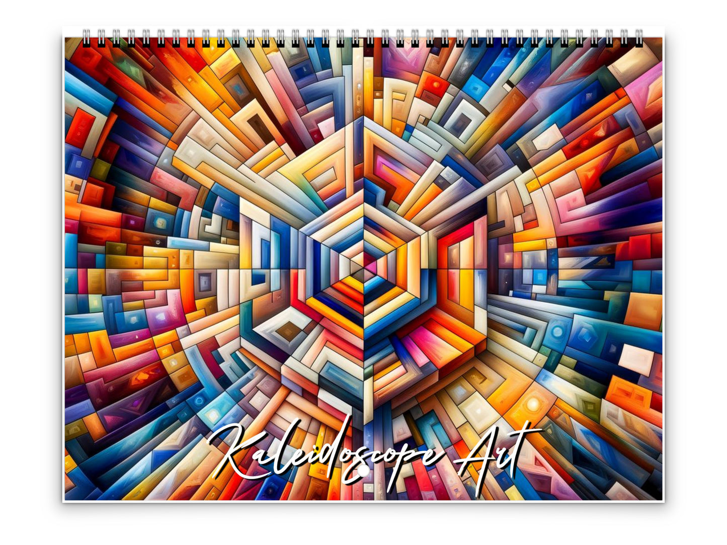 2026 Kaleidoscopic Art Wall Calendar by Kaleidoscope Artisan – Colorful Harmony with Holidays
