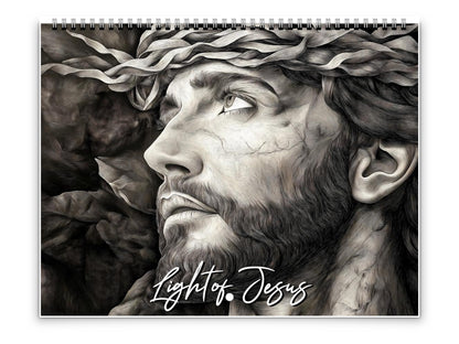 2026 Light of Jesus Wall Calendar by Kaleidoscope Artisan – Inspirational Christian Art with Holidays