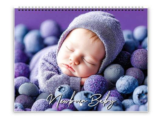 2026 Newborn Baby Wall Calendar by Kaleidoscope Artisan – Baby Orchard & Garden with Holidays