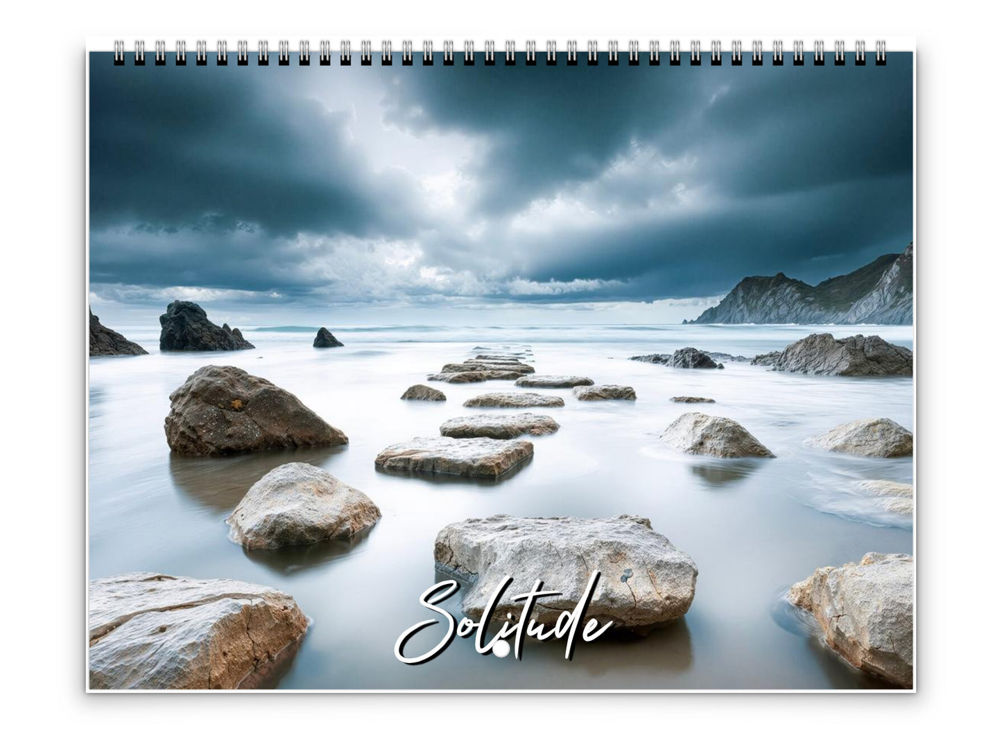 2026 Solitude Wall Calendar by Kaleidoscope Artisan – Peaceful Paths with Holidays