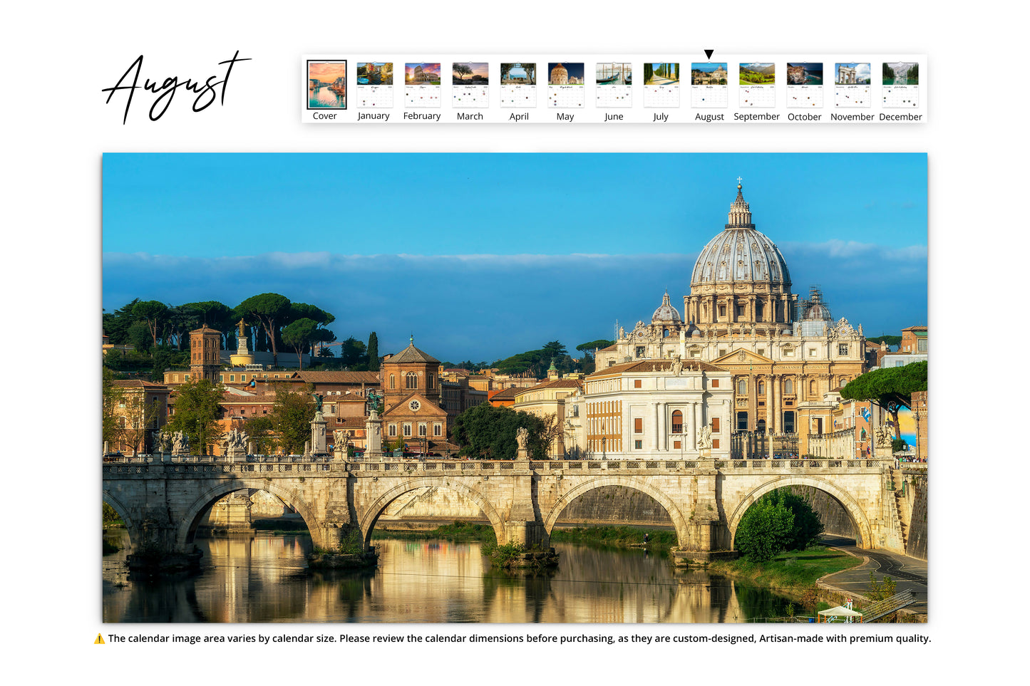 September to December Image Four scenic views from Italy: rolling green hills of the Dolomites, colorful houses in Cinque Terre at night, the Arch of Peace in Milan, and a tranquil mountain lake in the Italian Alps.