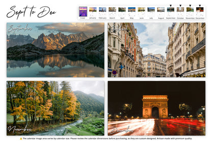 Majestic French landscapes from the Alps to Paris streets, featuring autumn forests, city architecture, and the Arc de Triomphe. 