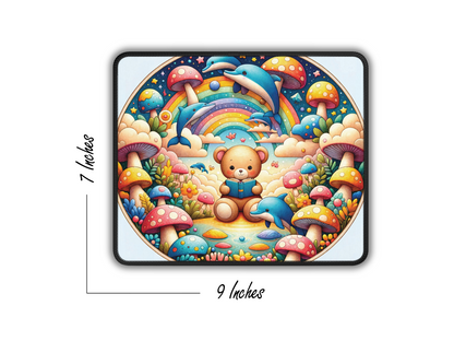 A 7x9 inch mouse pad with a playful, fantasy illustration perfect for sparking young imaginations.