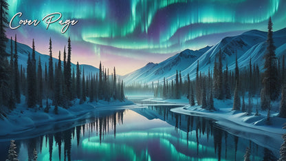 2025 Alaska Northern Lights Wall Calendar by Kaleidoscope Artisan – Majestic Arctic Landscapes with Holidays