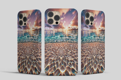 Funda para teléfono artesanal Kaleidoscope - Sands of Bora Bora