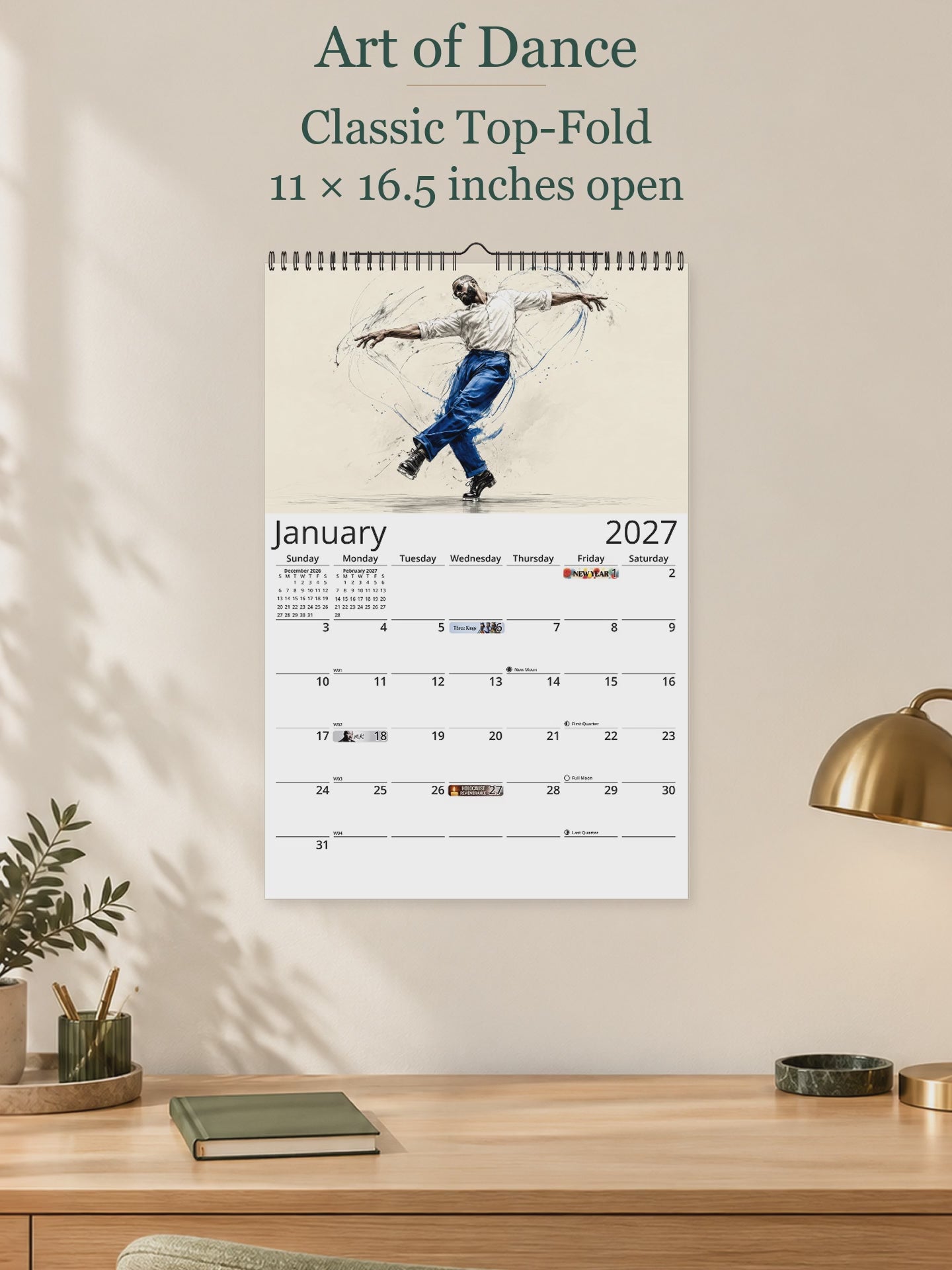 Art of Dance 2027 wall calendar - overview video