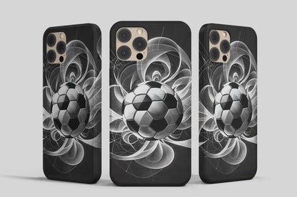 Funda para teléfono Kaleidoscope Artisan: fluidez de balón de fútbol