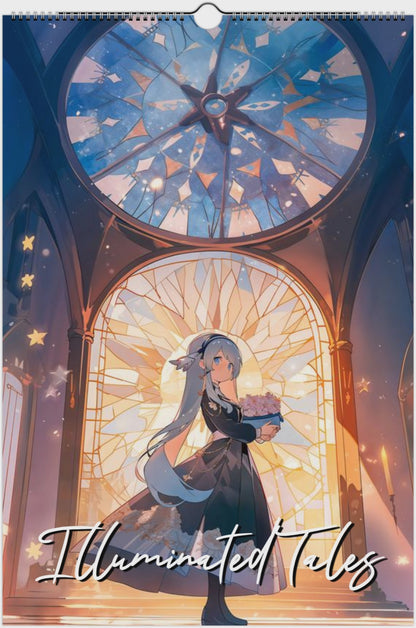 2026 Anime Illuminated Tales Wall Calendar by Kaleidoscope Artisan – Enchanting Anime Art with Holidays